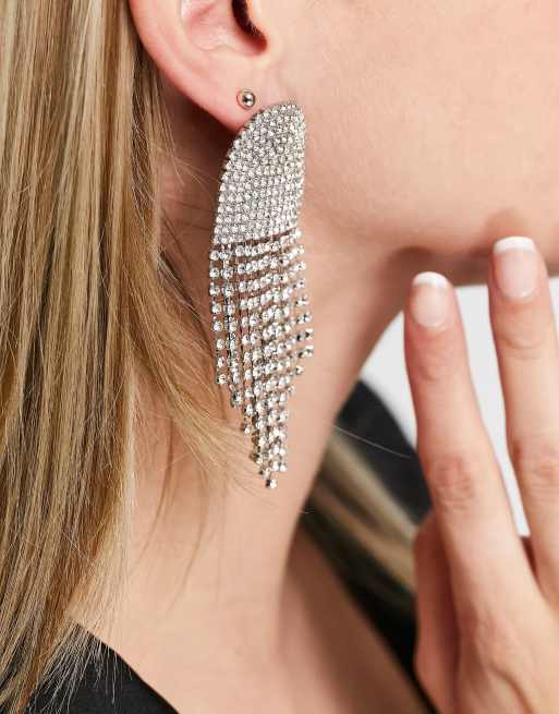 Bling drop store earrings