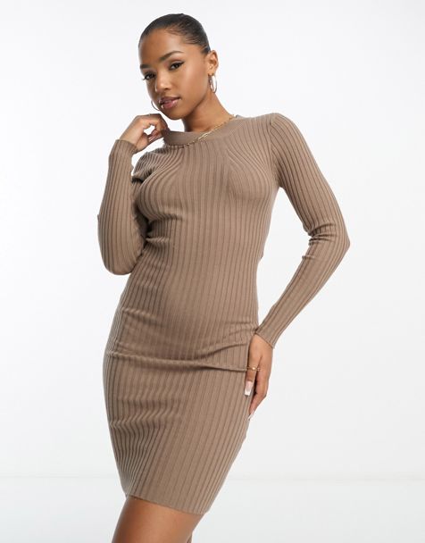 Women Exaggerate Split Sleeve Belted Party Bodycon Dress - Power Day Sale