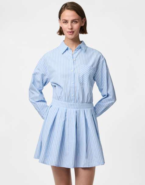 Pieces - Robe courte - Bleu - view 1