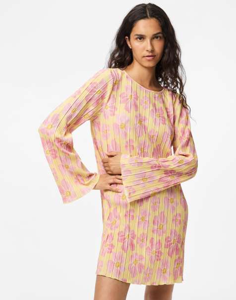 Pieces - Robe courte - Jaune doux - view 1