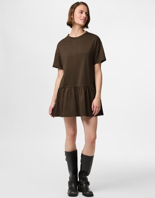 Pieces - Robe courte - Marron