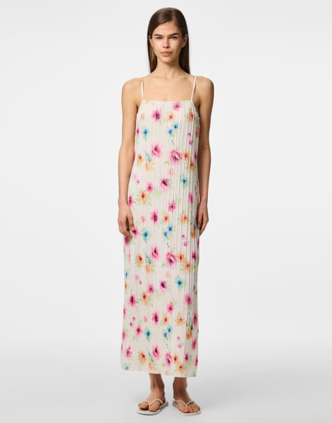 Pieces - Robe longue - Blanc vif - view 1