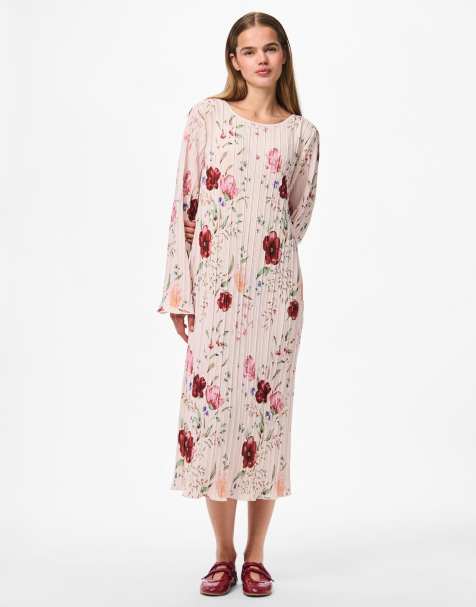 Pieces - Robe mi-longue - Rose - view 1
