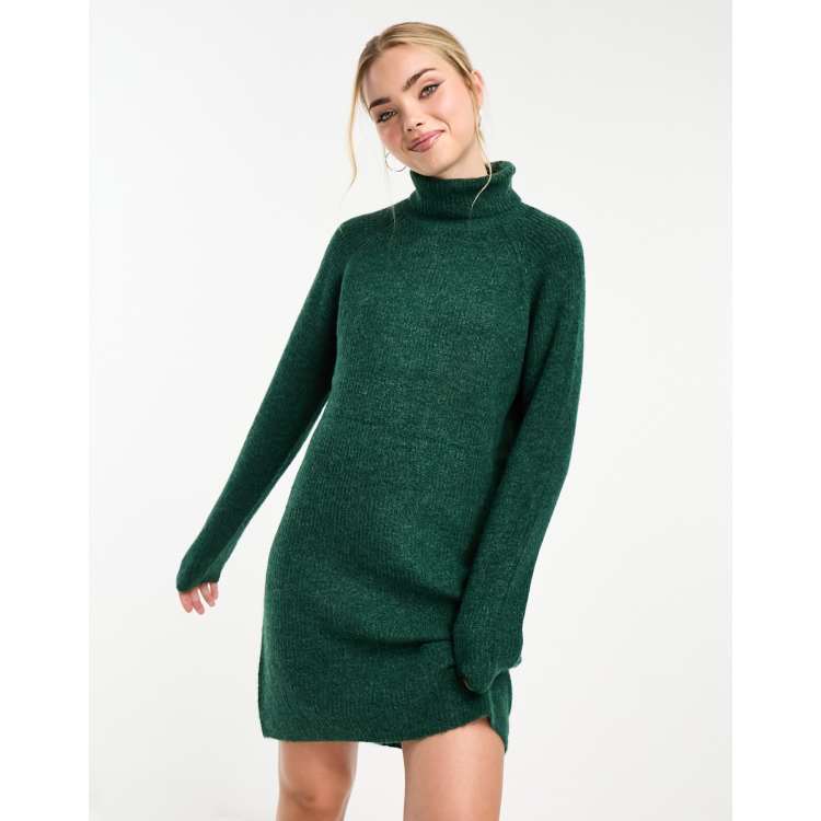 Women's green sweater outlet dress