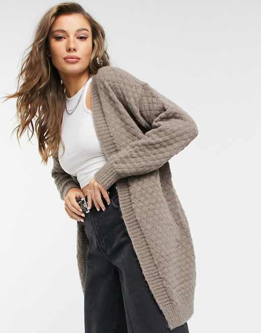 Taupe 2025 long cardigan