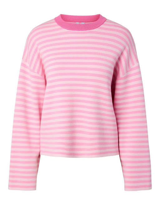 Pieces – Rosa, stickad pullover, 6 av 6