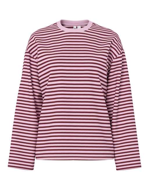 PIECES – Rosa topp med långa ärmar, 6 av 7