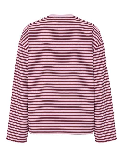 PIECES – Rosa topp med långa ärmar, 7 av 7