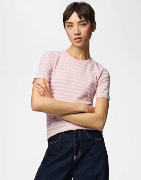 Pieces – Różowy T-shirt - view 1