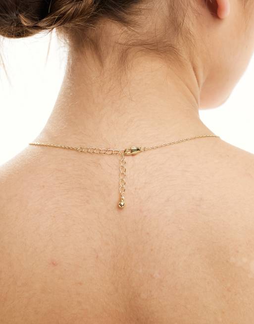 Pieces - Saint-Valentin - Lot carte cadeau et collier avec deux cœurs imbriqués - Doré, 2 de 4
