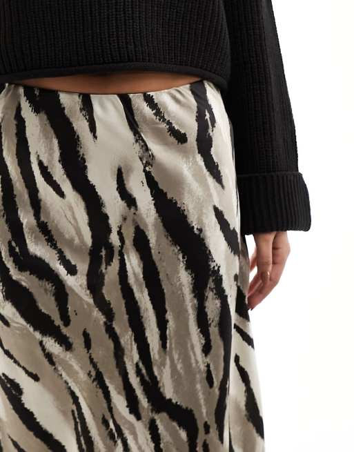 Zebra print clearance skirt h&m