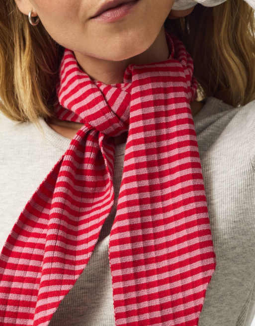 Pieces scarf i havsrosa, 3 av 5
