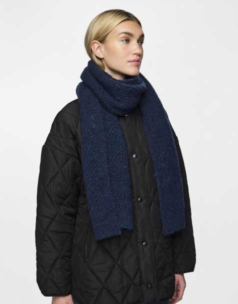 Pieces – Schal in reflektierendem Teichblau - view 1