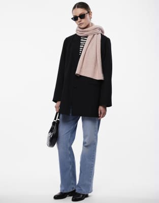 Pieces - Schal in Waldrose-Rosa
