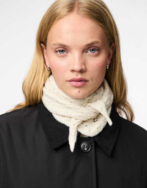 Pieces – Schal in Whitecap Gray