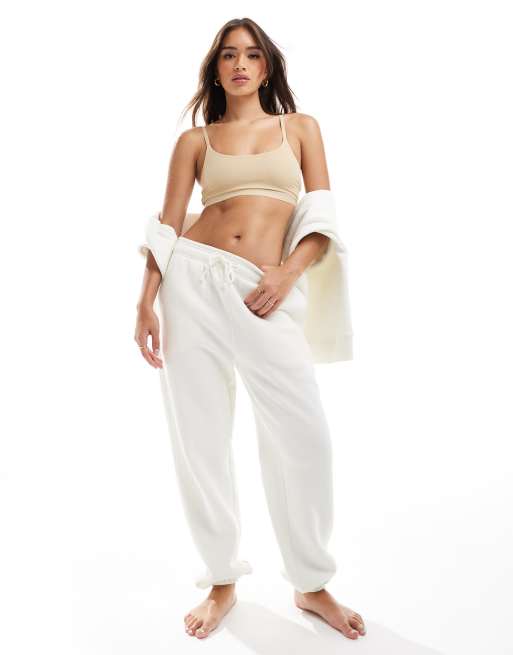 Pieces seamless bralette in beige