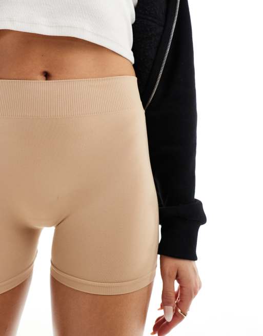 Seamless Leggings Cream Cropped Leggings Pieces Seamless Mini