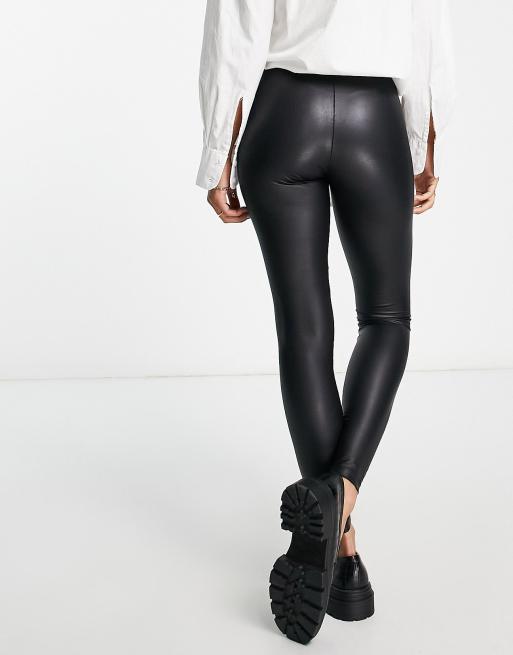 Black Out in #Topshop leather leggings  Shiny leggings, Leather leggings,  Topshop