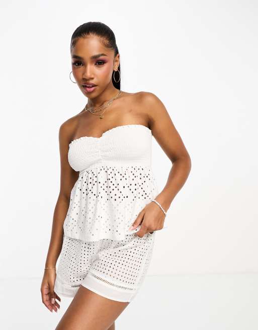 White frill bottom clearance dress