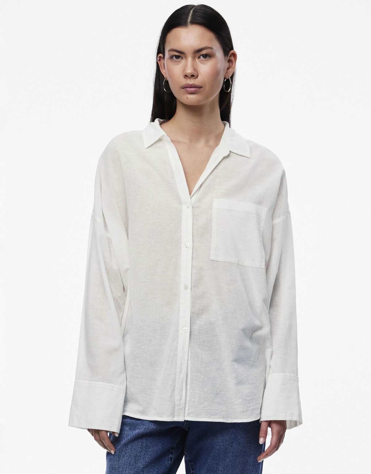 Pieces Shirt in white