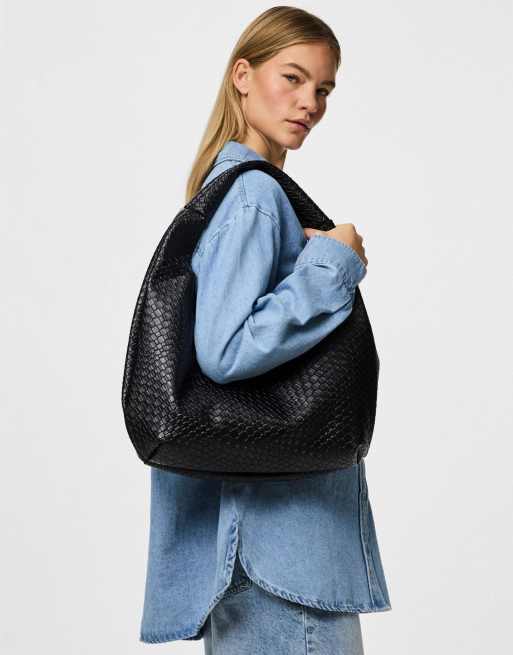 Pieces - Shopper nera