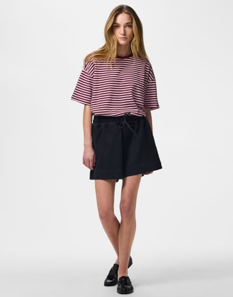 Pieces - Short en jean - Noir - view 1