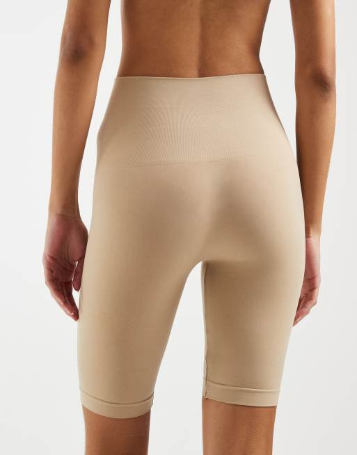 Pieces - Short gainant long sans coutures - Beige, 4 de 5