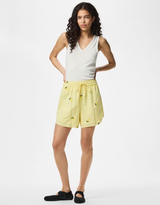Pieces - Short - Jaune pâle, 3 de 7