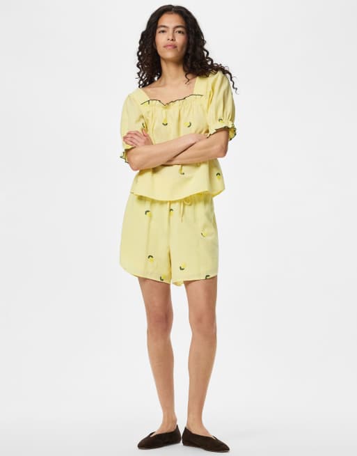 Pieces - Short - Jaune pâle, 5 de 7
