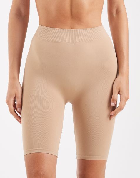 Pieces - Short legging sans coutures - Beige - view 1