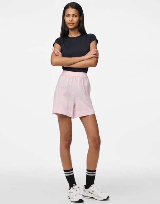 Pieces – Shorts in Löffelreiher-Rosa