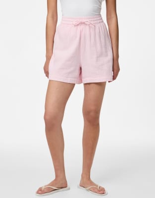 Pieces - Shorts in Pink-a-boo-Rosa