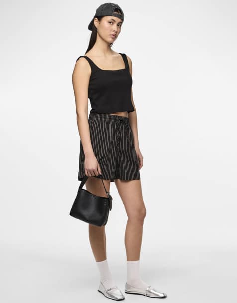 Pieces - Shorts in zwart - view 1