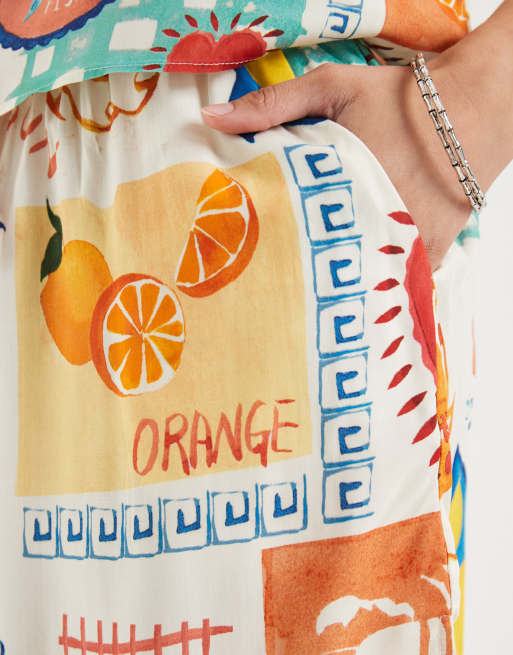 Pieces – Shorts mit Hummer- und Herzprint, Kombiteil, 3 von 5