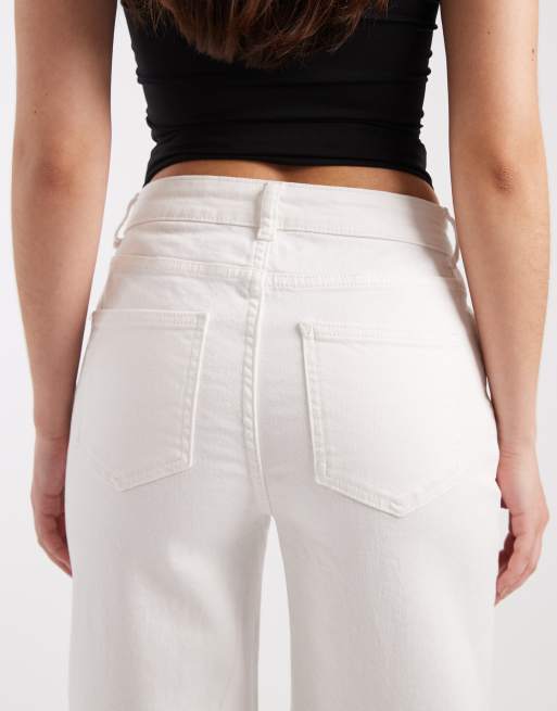 Pieces – Silke – Vita jeans med vida ben och medelhög midja, 5 av 5