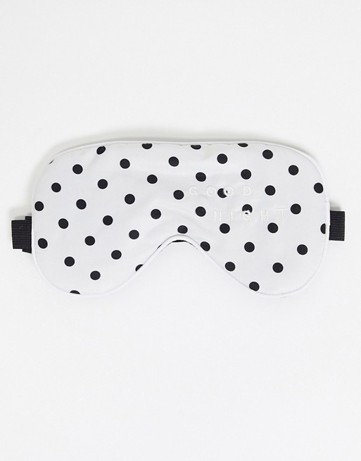 Pieces sleep mask in polka dot