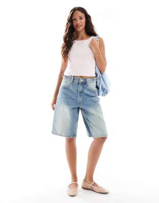 Pieces Sleeveless Cropped Pointelle Top With Bow Trim