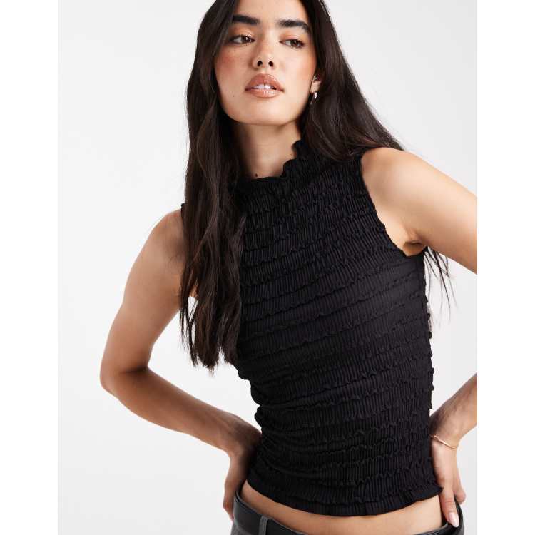 売れ筋商品|||バースリー カットソー トップス レディース Petite Cutout Ribbed Sleeveless Top, Exclusively at Macy's Deep Black Bar III Petite Cutout Ribbed Sleeveless Top, Exclusively at