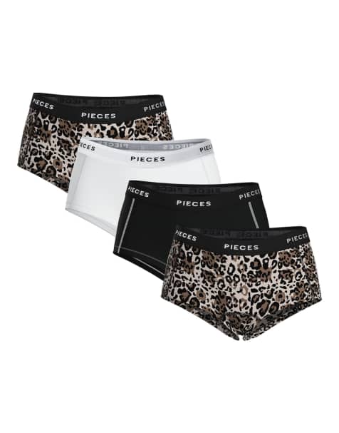 Pieces - Sølvgrå boksershorts - view 1