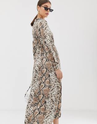 snakeskin dress asos