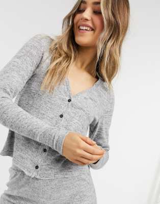 grey soft cardigan