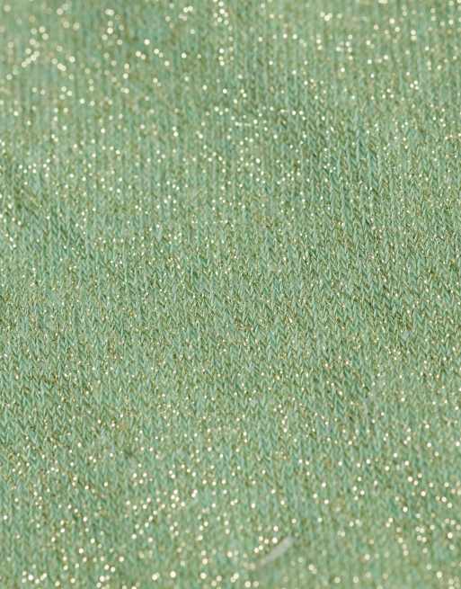 Pieces - Sokken met glitter in leisteengroen, 2 van 3