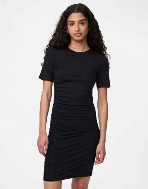 PIECES - Sort minikjole - view 1