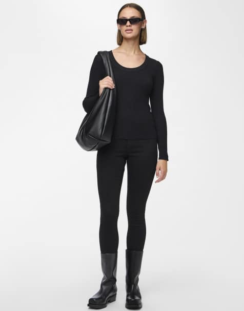 PIECES - Sorte jeggings - view 1