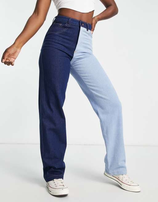 Two different hot sale color jeans