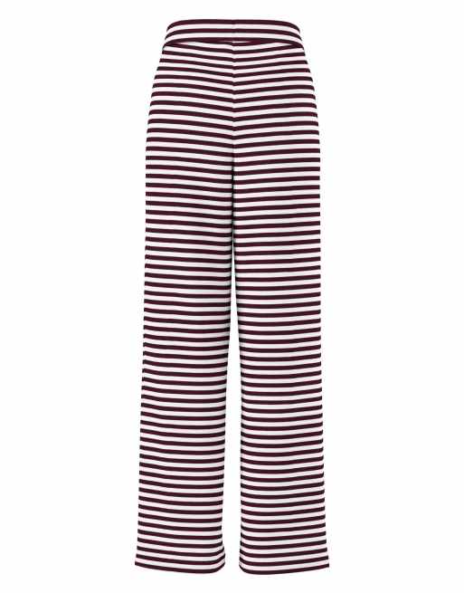 Pieces spodnie z szerokimi nogawkami w kolorze winetasting, 7 z 7