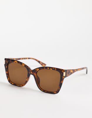 Pieces Square Fram Cat Eye Sunglasses In Multi