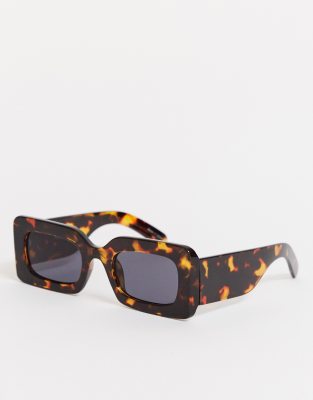 tortoiseshell square sunglasses