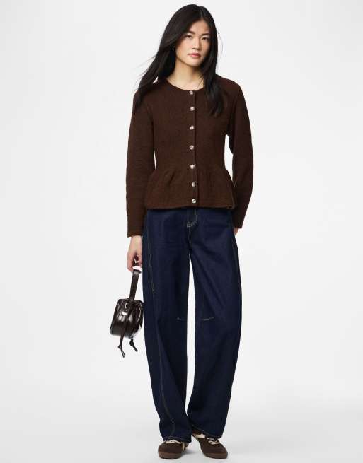 PIECES – Strickjacke in Chicory Coffee, 3 von 6