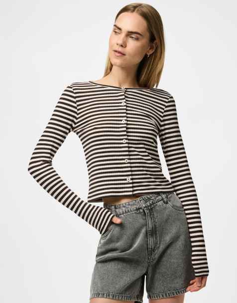 Pieces – Strickjacke in Hot Fudge - view 1